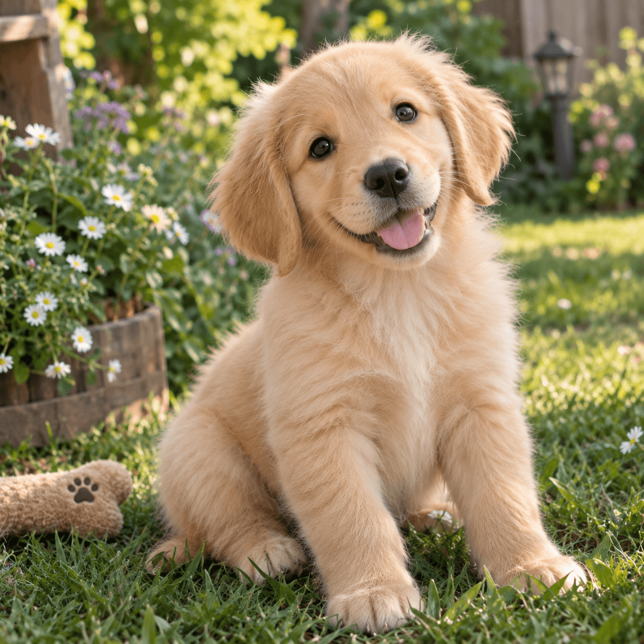 Gri köpek yatağında dinlenen kahverengi köpek